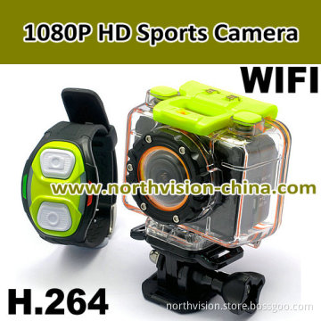 WiFi Wrist Strap Remote Full HD Waterproof Sport Camera (F20)